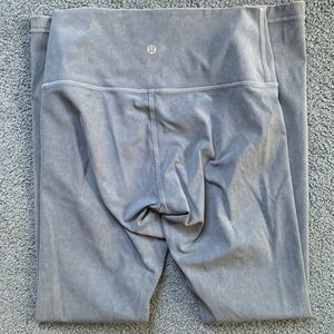 Lululemon leggings, Size 6. Distressed blue.
